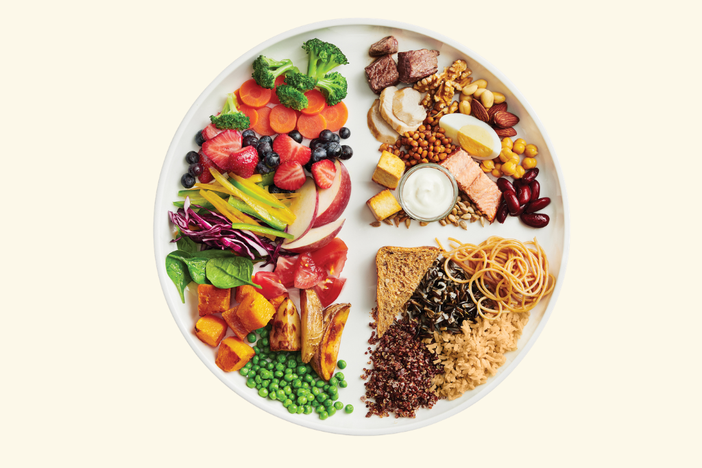 Canadas food guide plate image